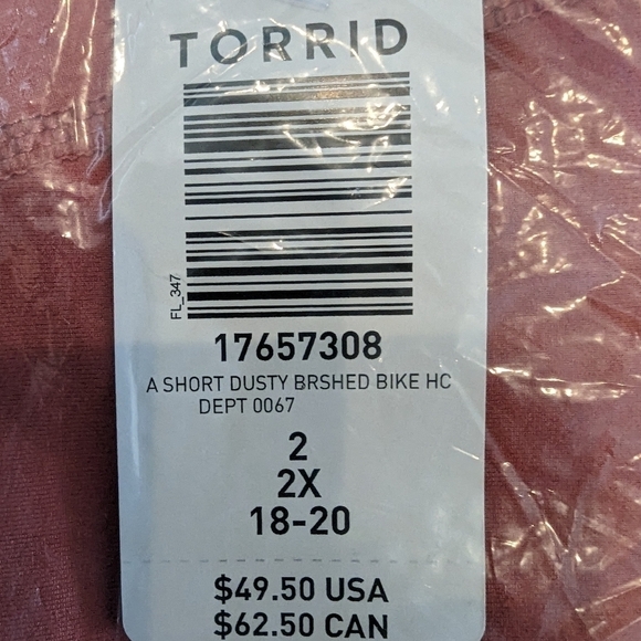 NWT Torrid Happy Camper Performance jersey 9" Active Bike short 2x - Picture 15 of 15